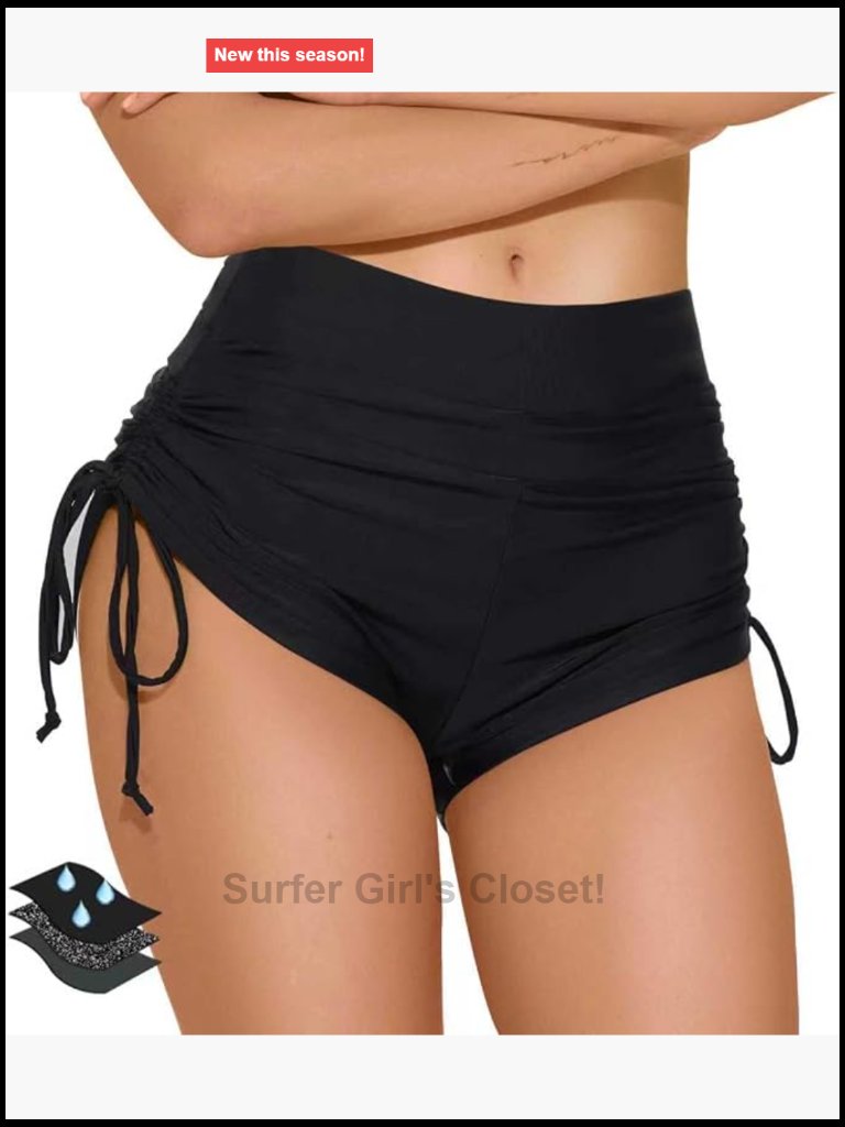 High-Waisted Leakproof Bikini Bottoms - Ultra-Thin Pfas-Free Period Swimwear